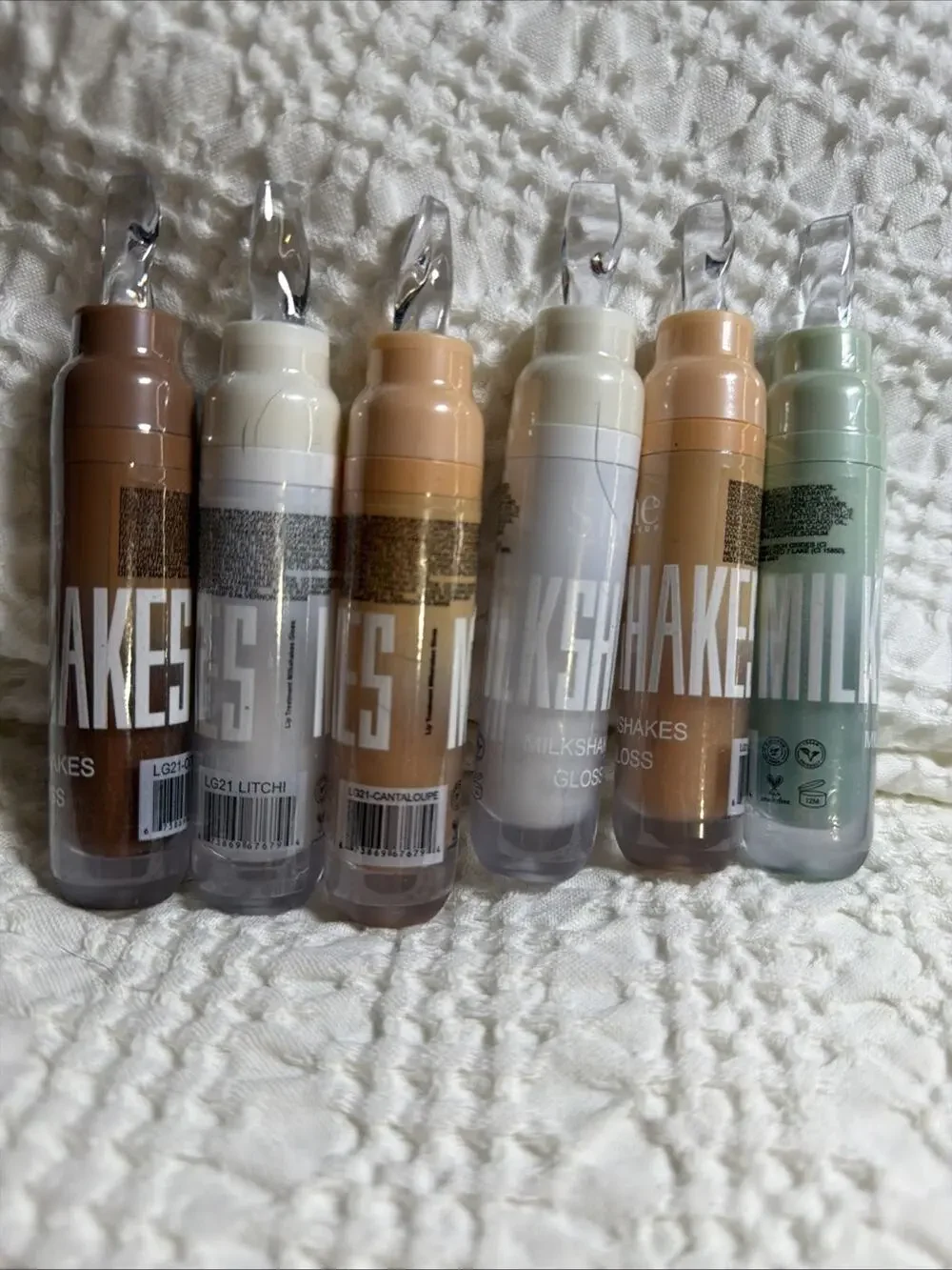 Assortment Of She Milkshakes Gloss Coffee, Litchi, Cantaloupe and Mint